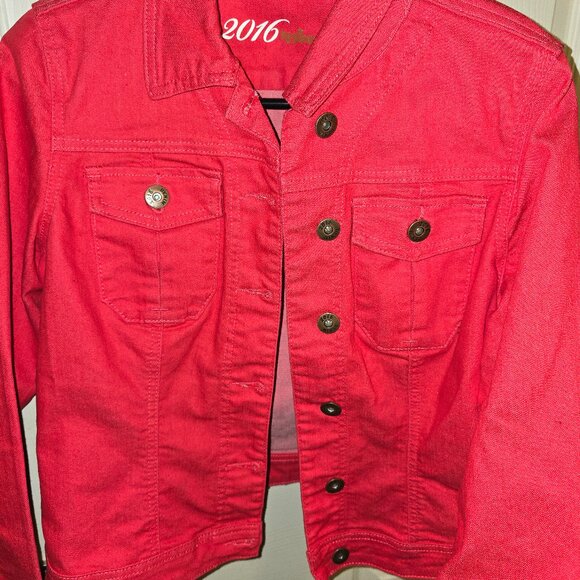 Parasuco Hot Red Pink Denim Jacket❤️💗 - Picture 2 of 7